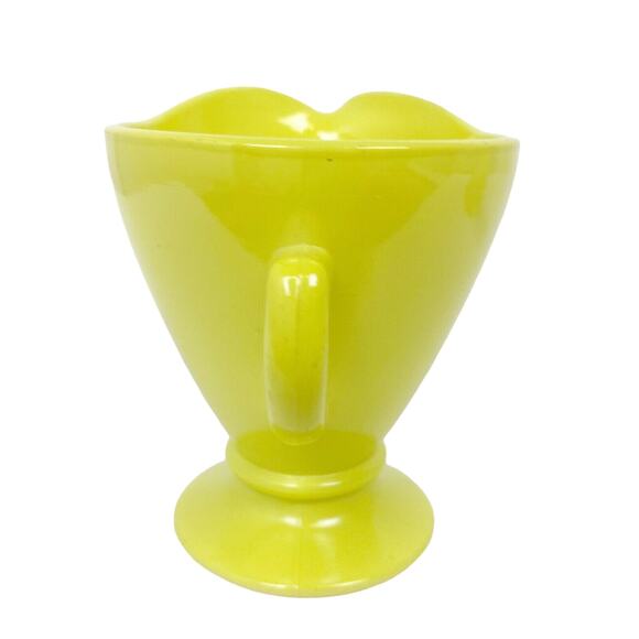 vintage Hazel-Atlas glass Ovide Chartreuse CREAMER & open SUGAR set glassware - Picture 7 of 12